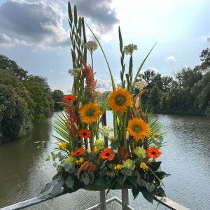 Échoppe Végétale _ Artisan fleuriste_ Messein en Lorraine _ Composition, fleurs et plantes _ Deuil _ Devant de tombe